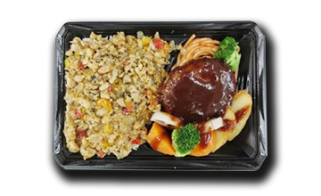 ガパオ＆デミハンバーグ弁当